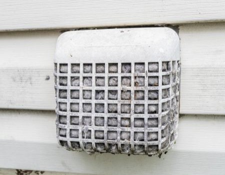 Dryer Vent with buildup